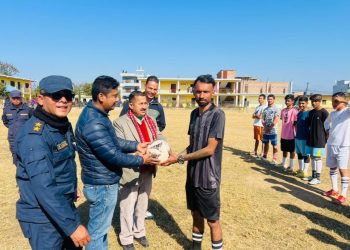 तुलसीपुर –११ मा अध्यक्ष कप फुटबल सुरु, त्रिवेणी र डिवाइसीको सानदार जित